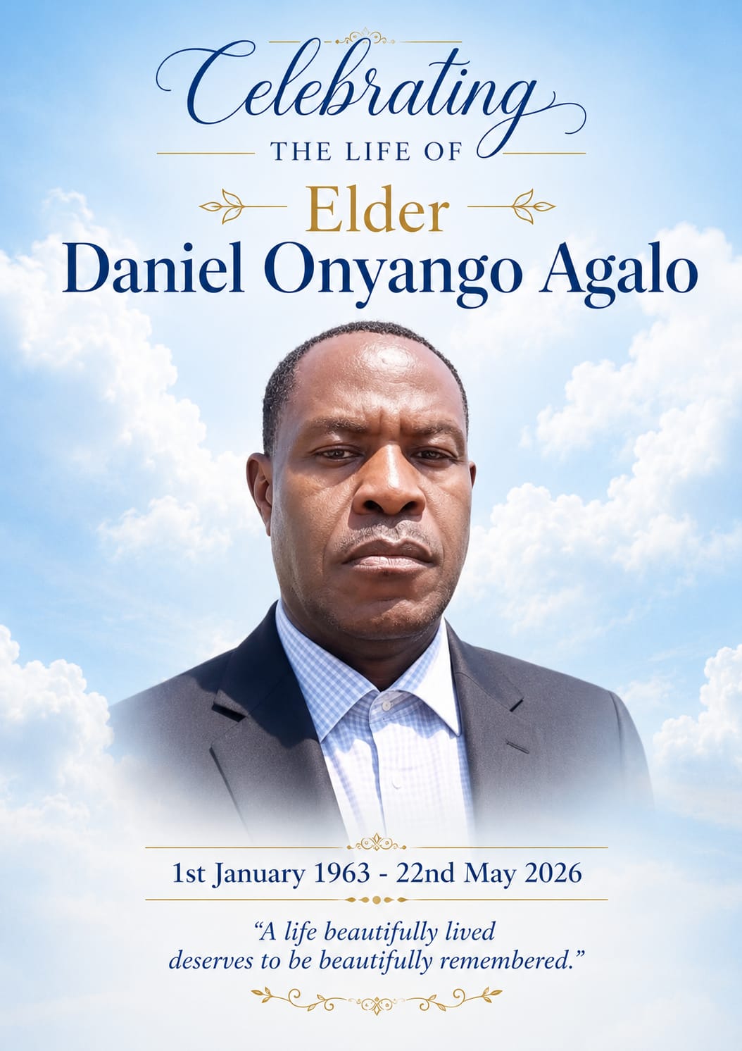 Celebrating The Life of Elder Daniel Onyango Agalo