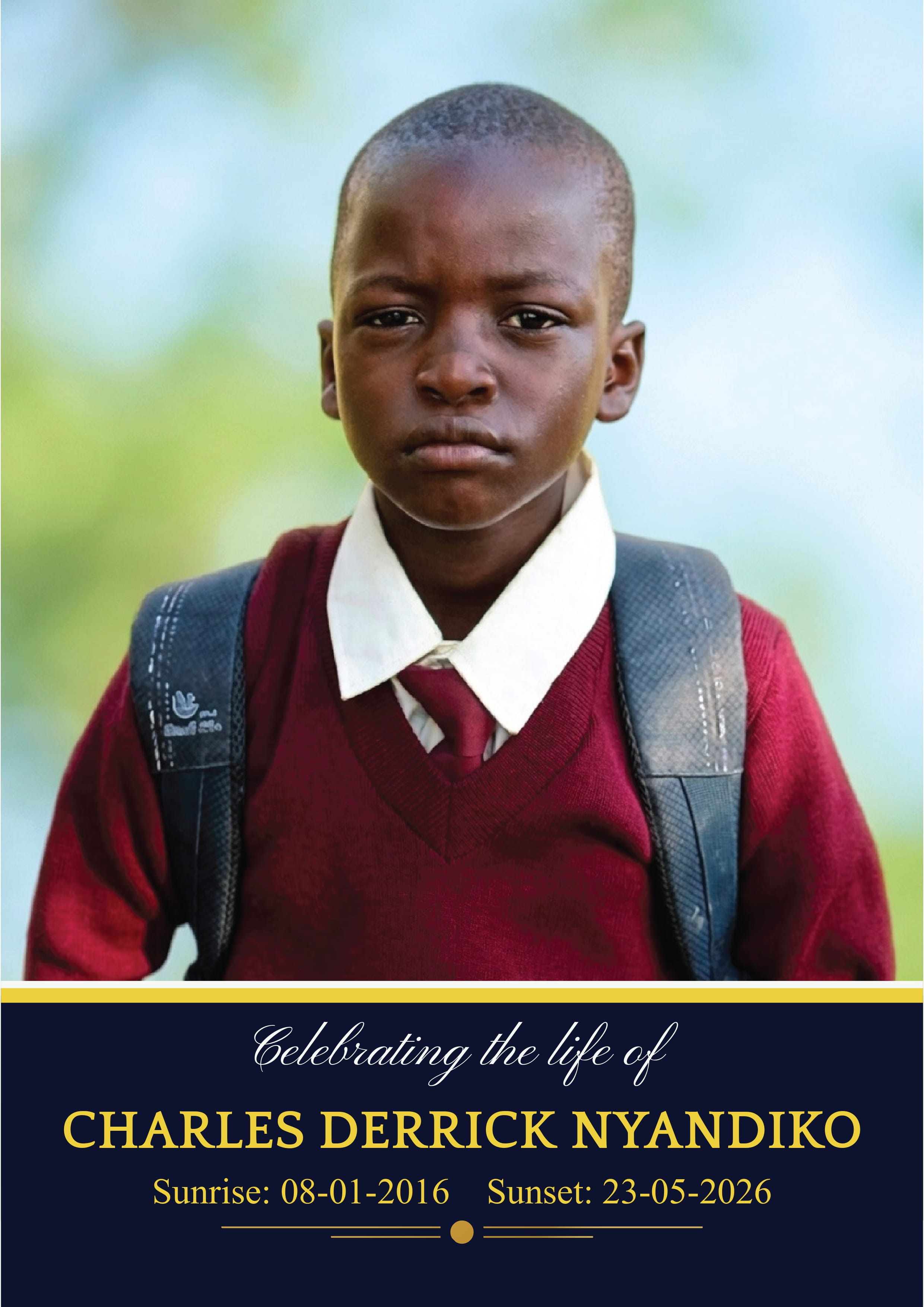 Celebrating The Life Of Charles Derrick Nyandiko